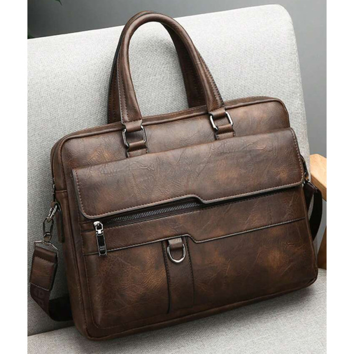 High Quality Business and Laptop Bag ( Brown Color )